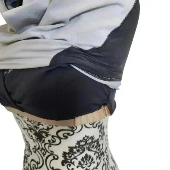 Lululemon Cross My Heart Tank Top White Coal Tinted Canvas Super Women's Medium - Picture 9 of 13